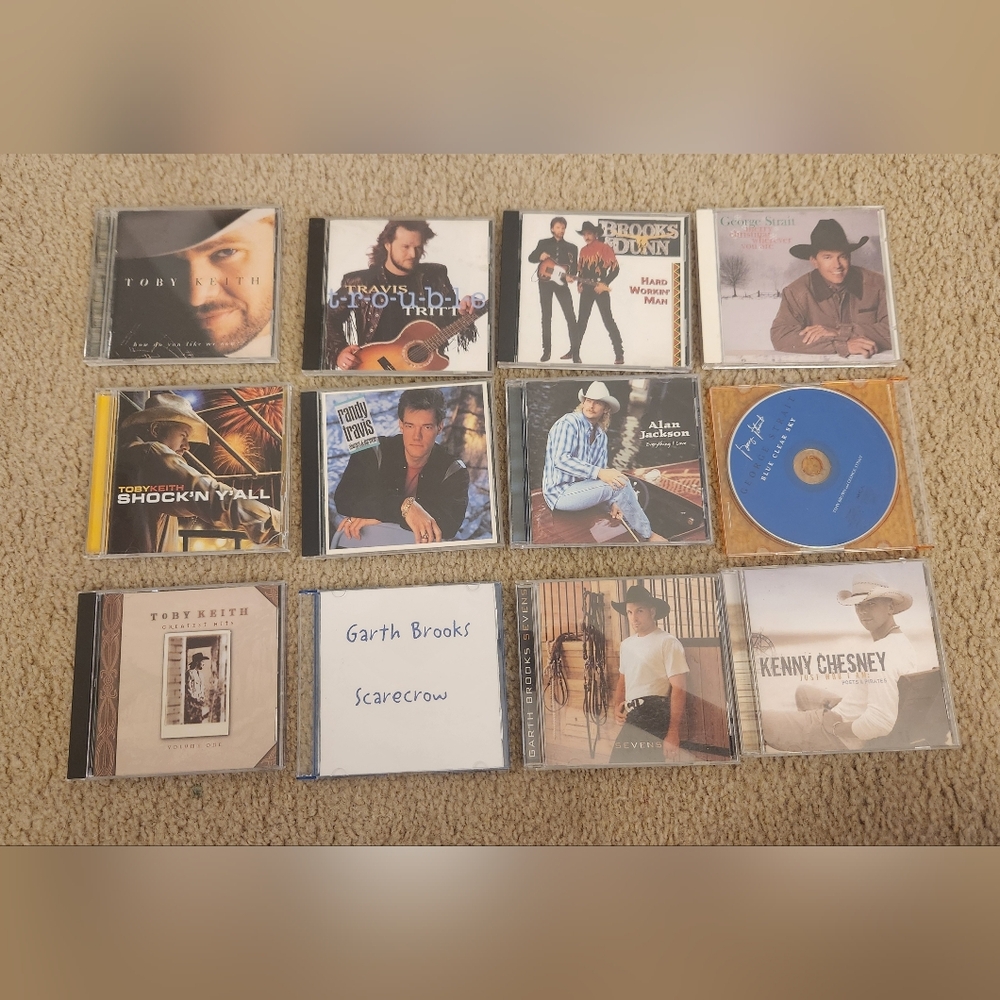 Lot Of 12 CDs Country Music 90s Toby Keith Garth Brooks Alan Jackson